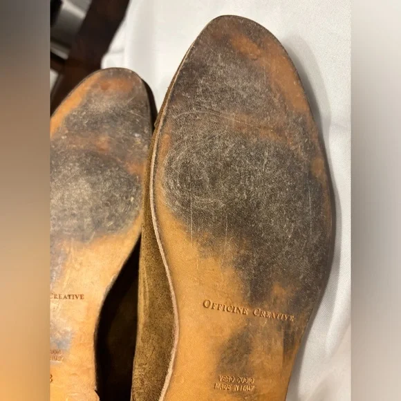 Officine Creative Tan Suede Oxford Shoes - Picture 8 of 14
